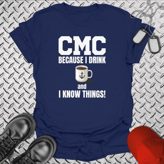 NavyHumor T-Shirt Navy / S CMC - I Know Things T-shirt