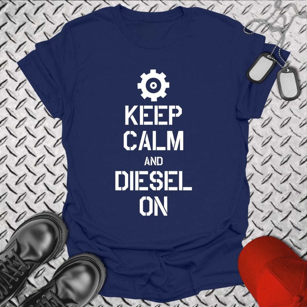 NavyHumor T-Shirt Navy / S EN - Keep Calm T-shirt