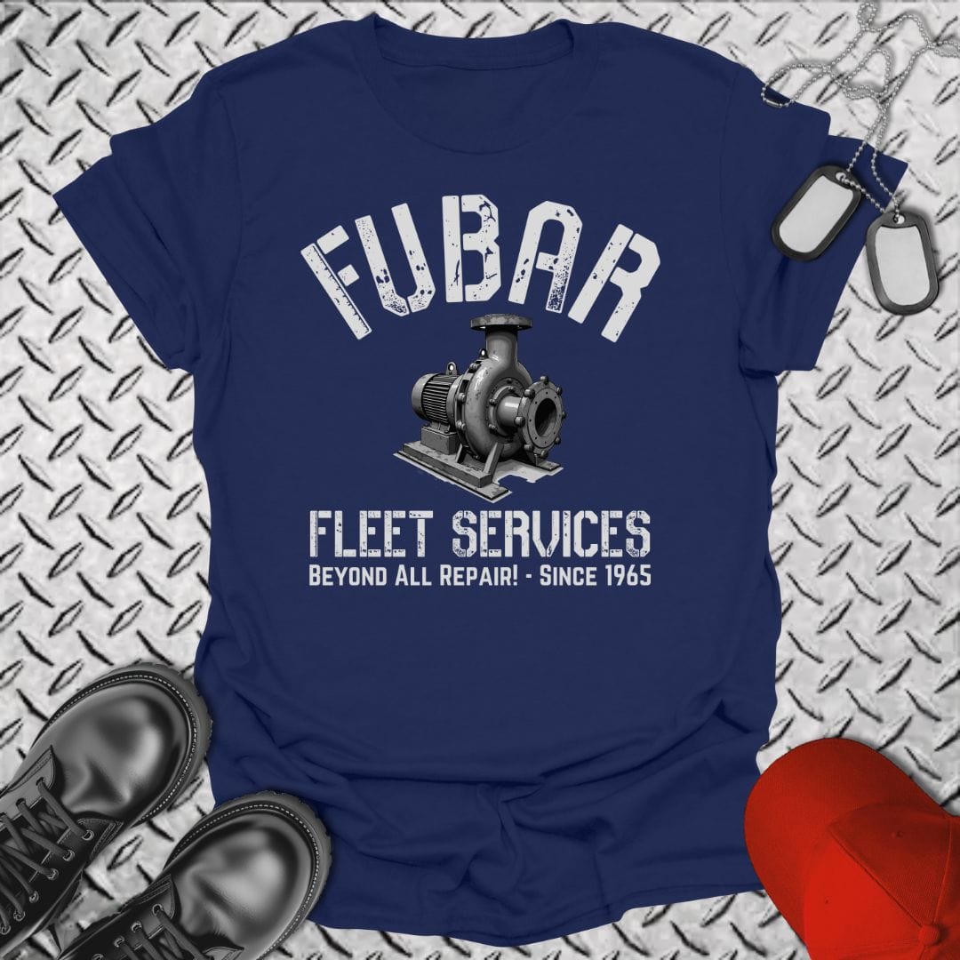 NavyHumor T-Shirt Navy / S FUBAR Fleet Services T-shirt