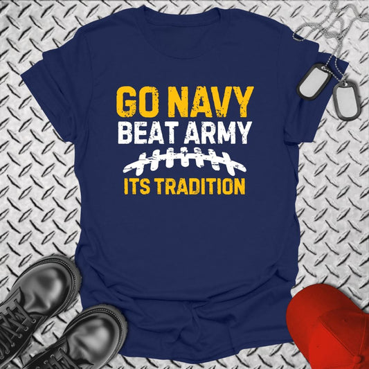 NavyHumor T-Shirt Navy / S Go Navy - Distressed Tradition T-shirt