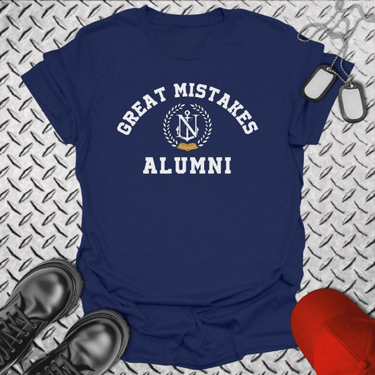 NavyHumor T-Shirt Navy / S Great Mistakes Alumni T-shirt