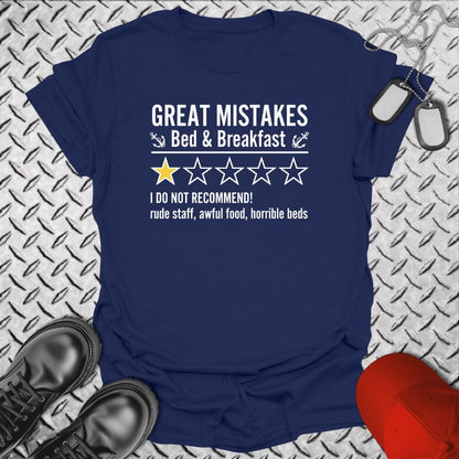 NavyHumor T-Shirt Navy / S Great Mistakes Review T-shirt