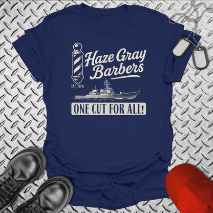 NavyHumor T-Shirt Navy / S Haze Gray Barbers T-shirt