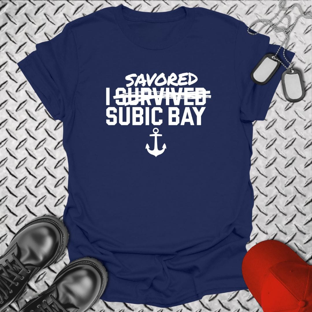 NavyHumor T-Shirt Navy / S I Savored Subic Bay