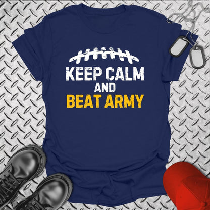 NavyHumor T-Shirt Navy / S Keep Calm and Beat Army T-shirt