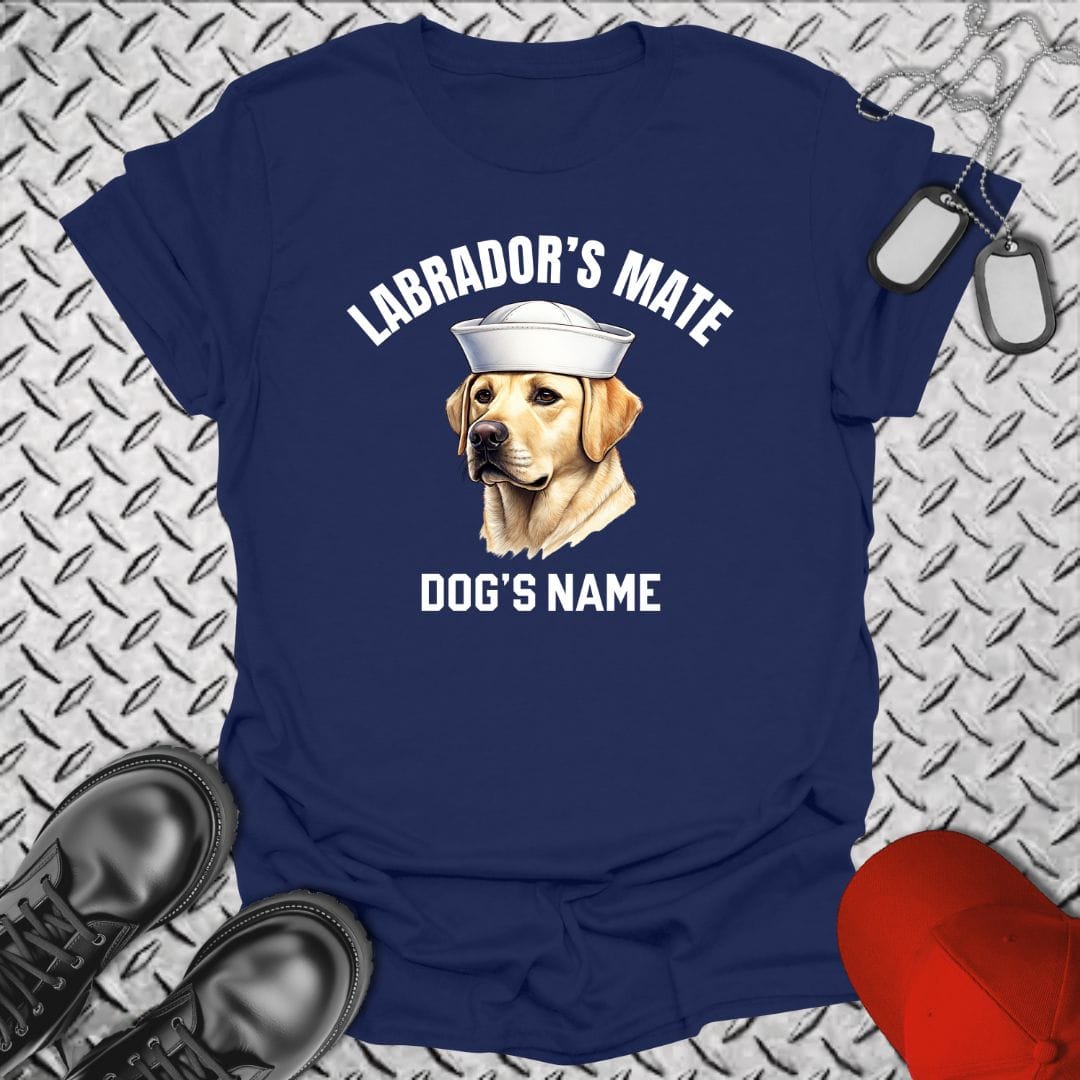 NavyHumor T-Shirt Navy / S Labrador's Mate - Yellow