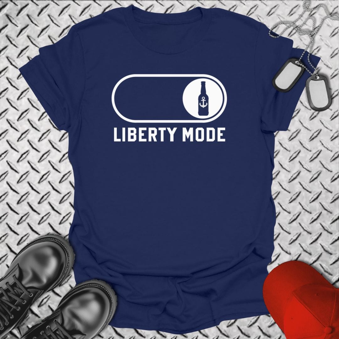 NavyHumor T-Shirt Navy / S Liberty Mode T-shirt