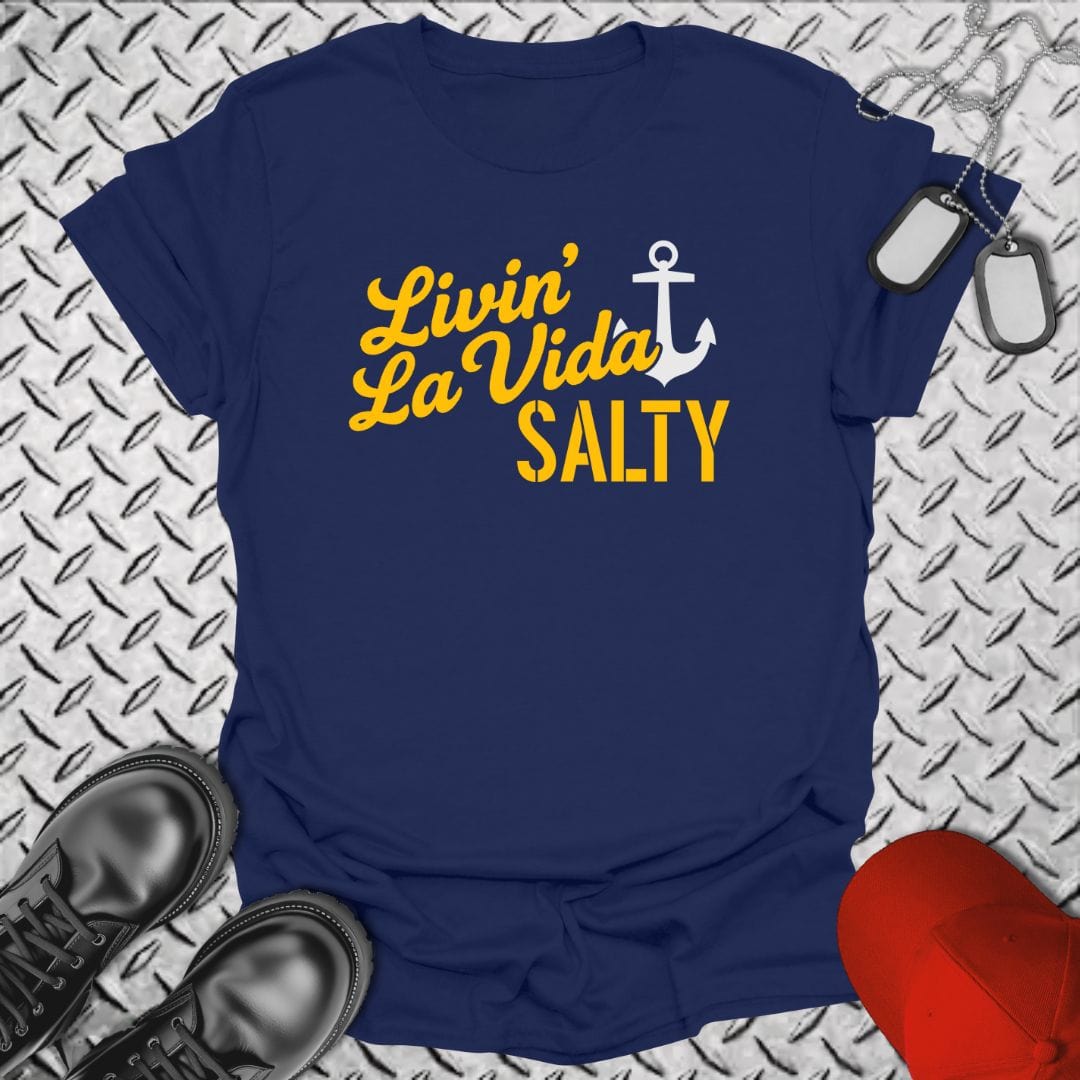 NavyHumor T-Shirt Navy / S Livin' La Vida Salty T-shirt