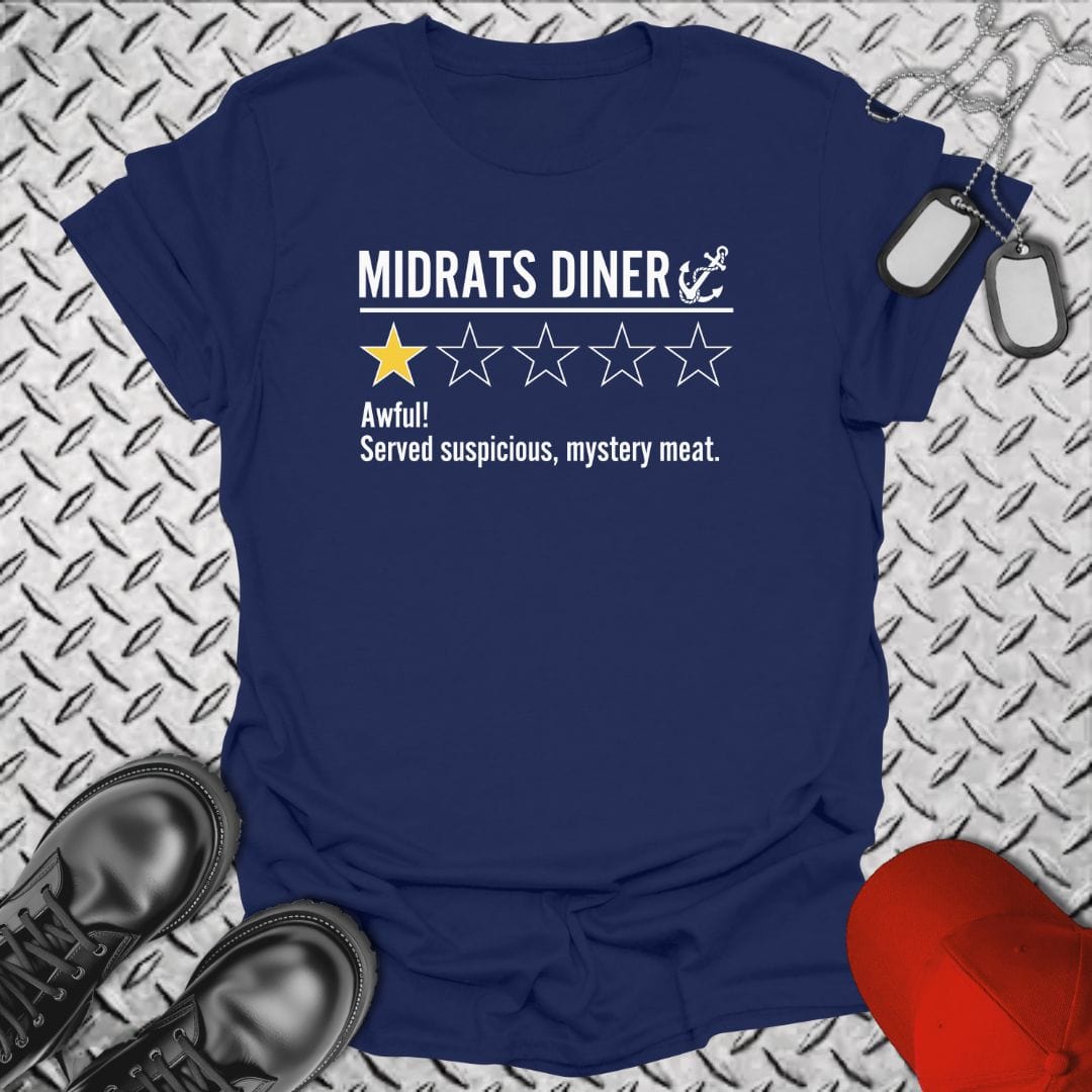 NavyHumor T-Shirt Navy / S MIdrats Diner 1-Star Review T-shirt