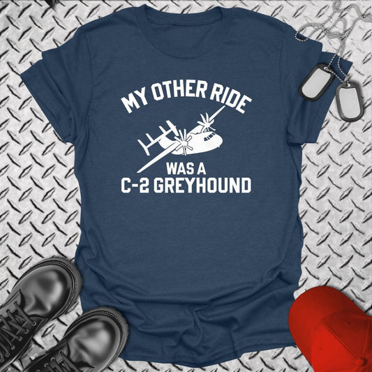 NavyHumor T-Shirt Navy / S My Other Ride Was a Greyhound T-shirt