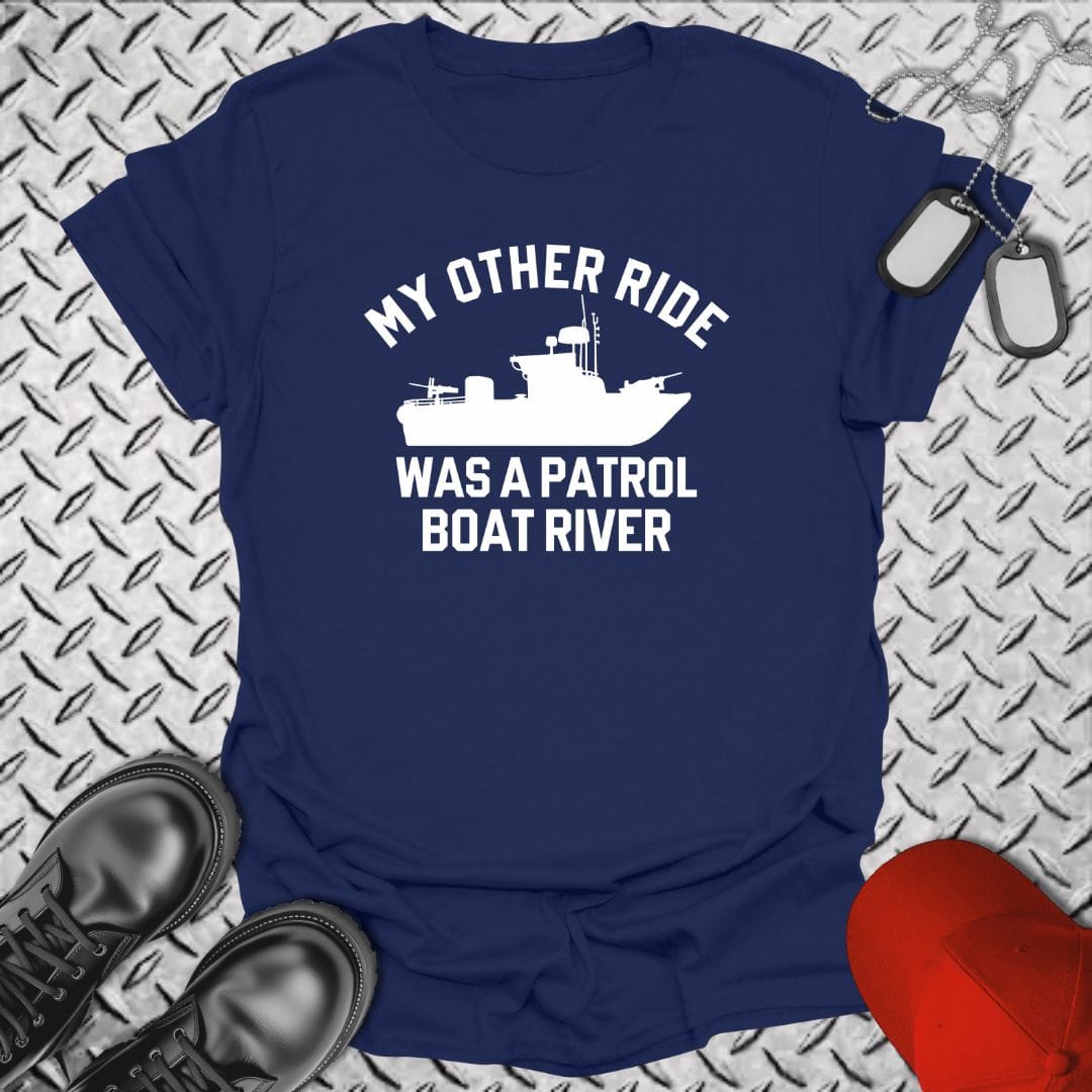 NavyHumor T-Shirt Navy / S My Other Ride Was A PBR