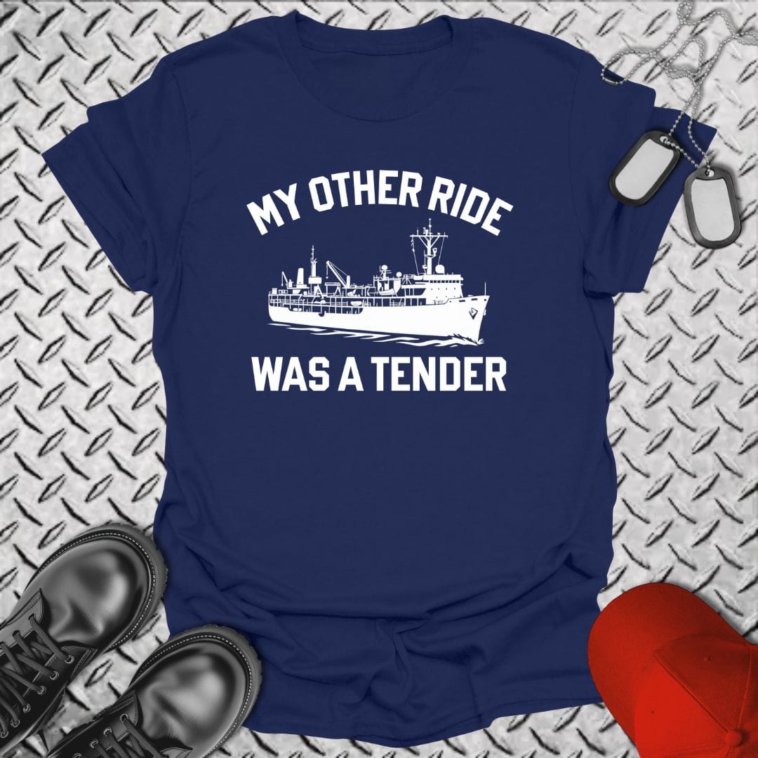 NavyHumor T-Shirt Navy / S My Other Ride Was a Tender T-shirt