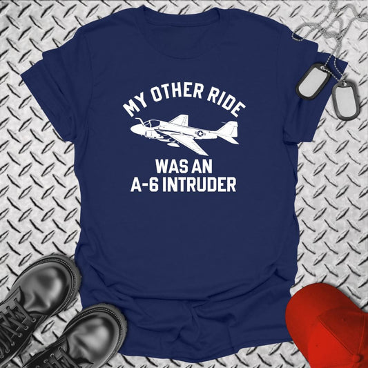 NavyHumor T-Shirt Navy / S My Other Ride Was An A-6 Intruder
