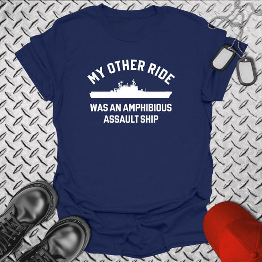 NavyHumor T-Shirt Navy / S My Other Ride Was An LPH (Tarawa-Class)