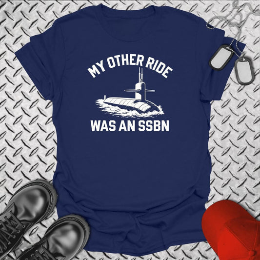 NavyHumor T-Shirt Navy / S My Other Ride Was an SSBN T-shirt