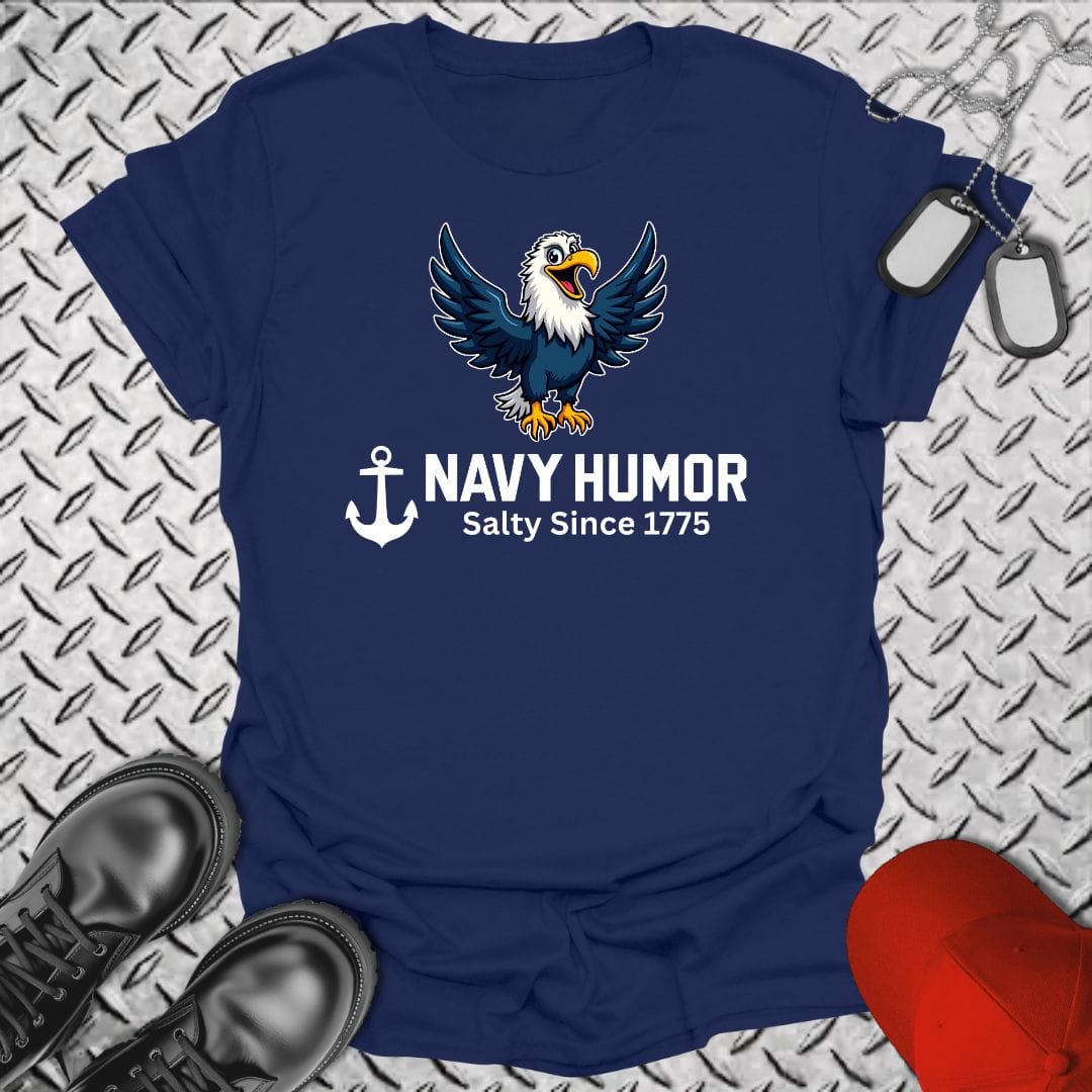 NavyHumor T-Shirt Navy / S Navy Humor - Salty Since 1775 T-shirt