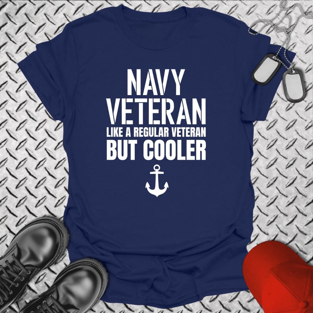 NavyHumor T-Shirt Navy / S Navy Veteran - Cooler T-shirt