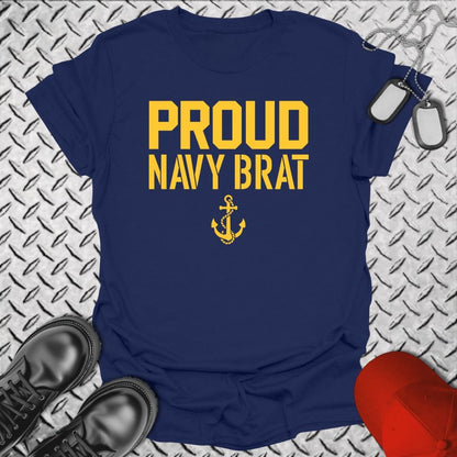NavyHumor T-Shirt Navy / S Proud Navy Brat T-shirt