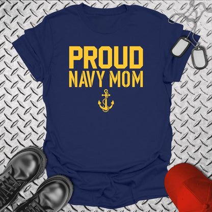 NavyHumor T-Shirt Navy / S Proud Navy Mom T-shirt