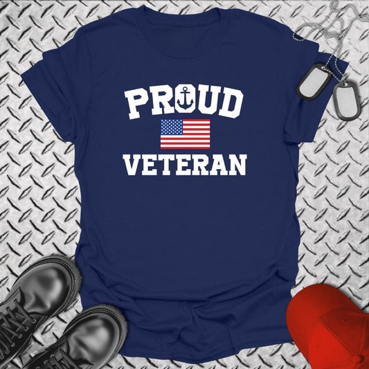NavyHumor T-Shirt Navy / S Proud Veteran
