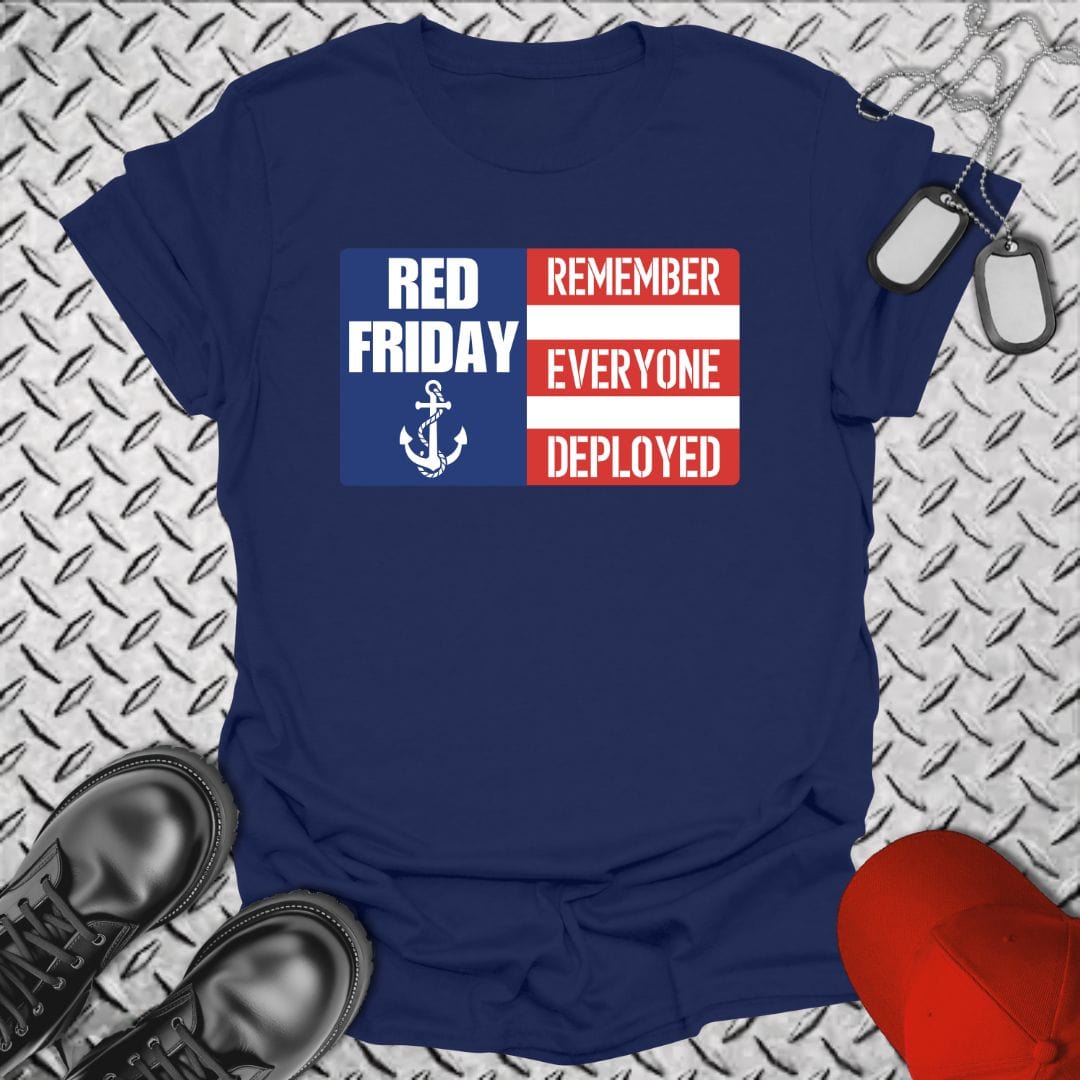NavyHumor T-Shirt Navy / S R.E.D. Friday Flag T-shirt
