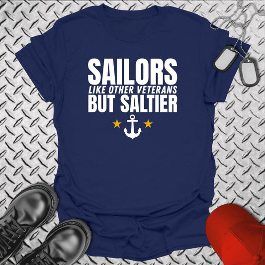 NavyHumor T-Shirt Navy / S Sailors are Saltier