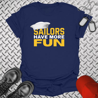 NavyHumor T-Shirt Navy / S Sailors Have More Fun