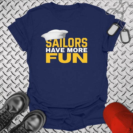 NavyHumor T-Shirt Navy / S Sailors Have More Fun