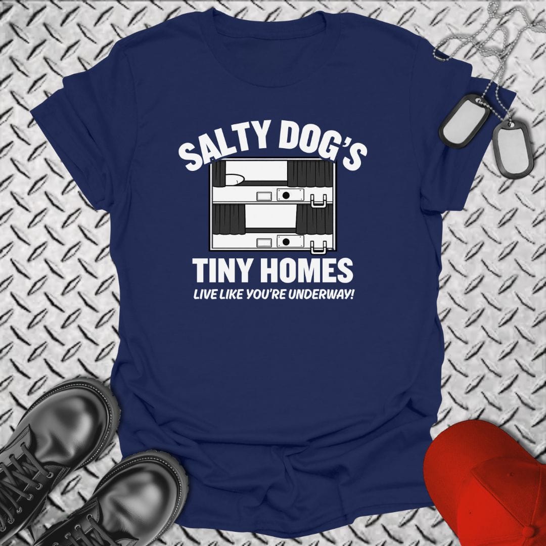 NavyHumor T-Shirt Navy / S Salty Dog's Tiny Homes T-shirt