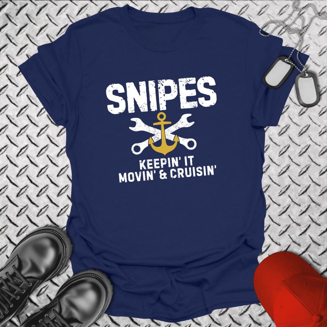 NavyHumor T-Shirt Navy / S Snipes - Keepin' It Movin' T-shirt