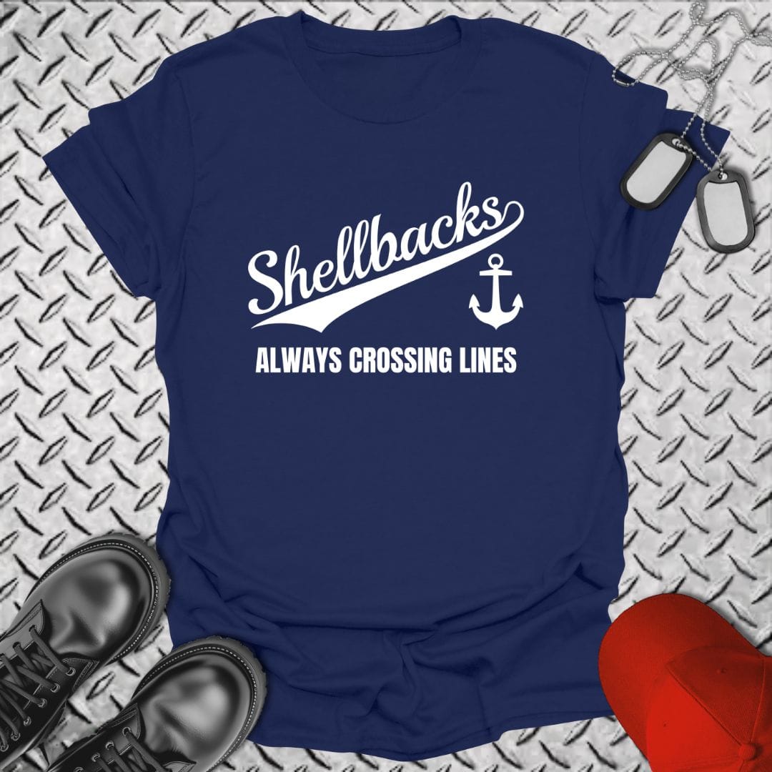 NavyHumor T-Shirt Navy / S Team Shellbacks T-shirt