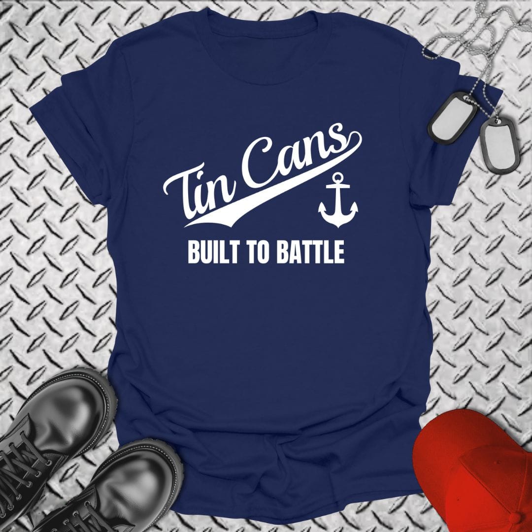NavyHumor T-Shirt Navy / S Team Tin Cans T-shirt