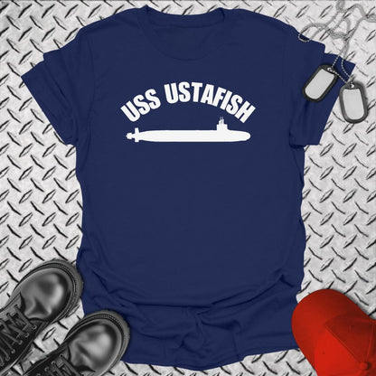 NavyHumor T-Shirt Navy / S USS Ustafish (SSN) T-shirt