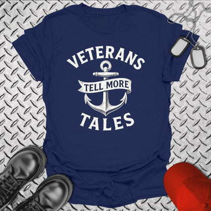 NavyHumor T-Shirt Navy / S Veterans Tell More Tales T-shirt