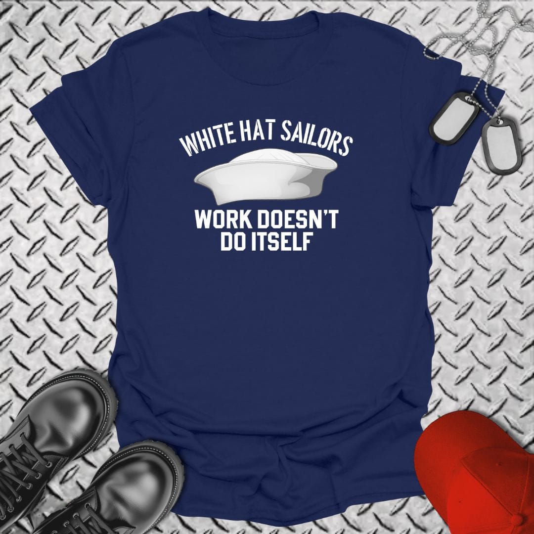 NavyHumor T-Shirt Navy / S White Hat Sailors