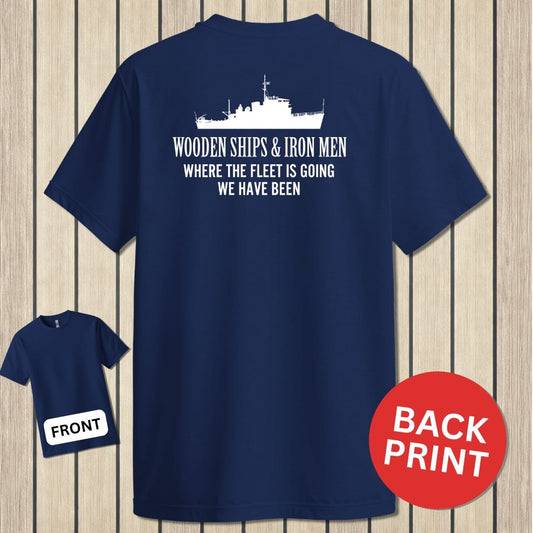 NavyHumor T-Shirt Navy / S Wooden Ships - Iron Men
