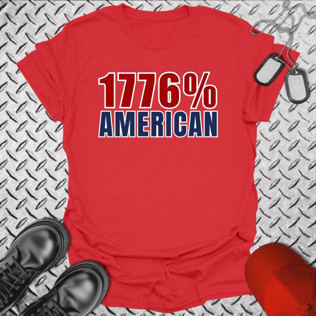 NavyHumor T-Shirt Red / S 1776% American T-shirt