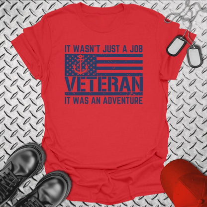 NavyHumor T-Shirt Red / S Adventure Veteran T-shirt