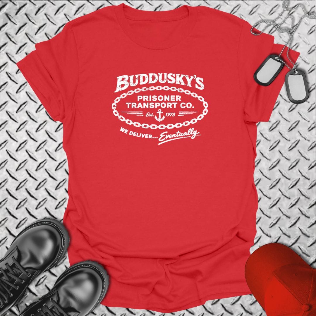 NavyHumor T-Shirt Red / S Buddusky's Prisoner Transport