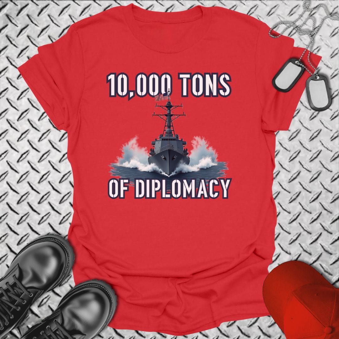 NavyHumor T-Shirt Red / S Destroyer Diplomacy T-shirt