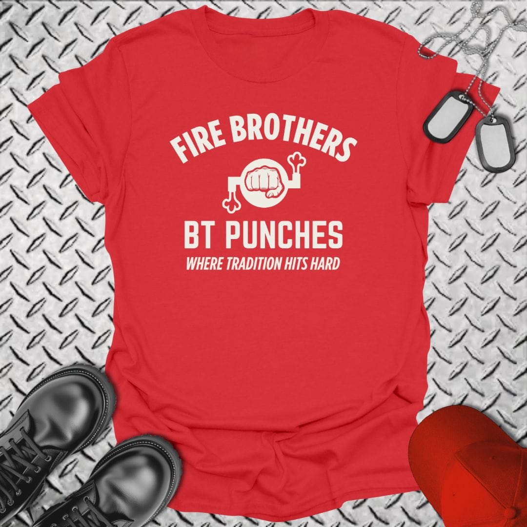 NavyHumor T-Shirt Red / S Fire Brothers BT Punch T-shirt