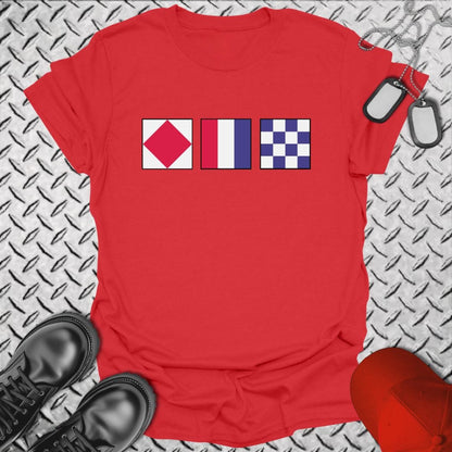 NavyHumor T-Shirt Red / S FTN Signal Flag T-shirt