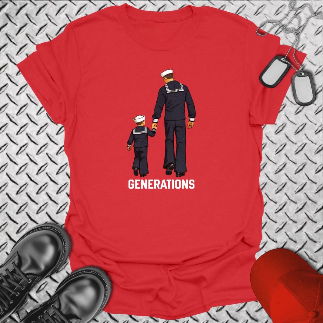 NavyHumor T-Shirt Red / S Generations T-shirt