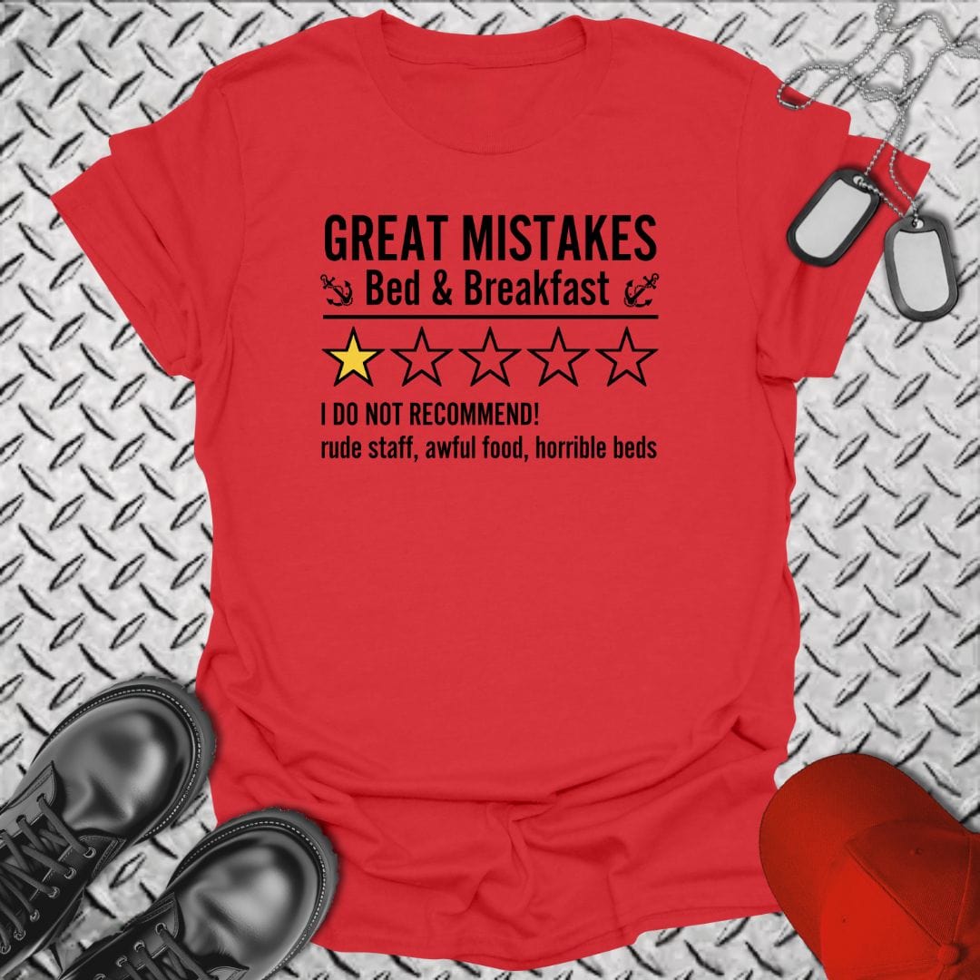 NavyHumor T-Shirt Red / S Great Mistakes Review T-shirt