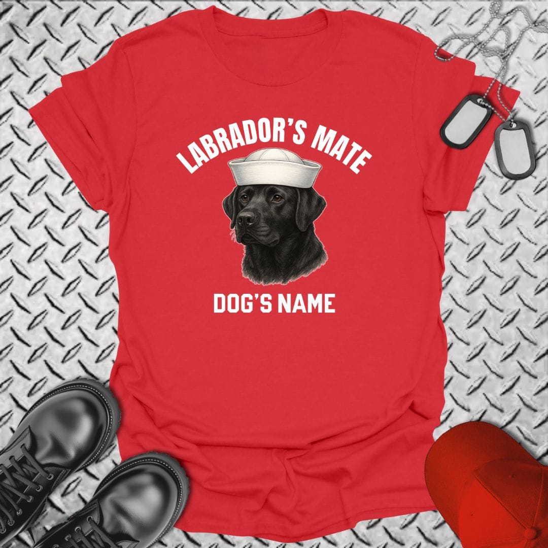 NavyHumor T-Shirt Red / S Labrador's Mate - Black