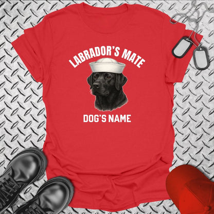 NavyHumor T-Shirt Red / S Labrador's Mate - Black