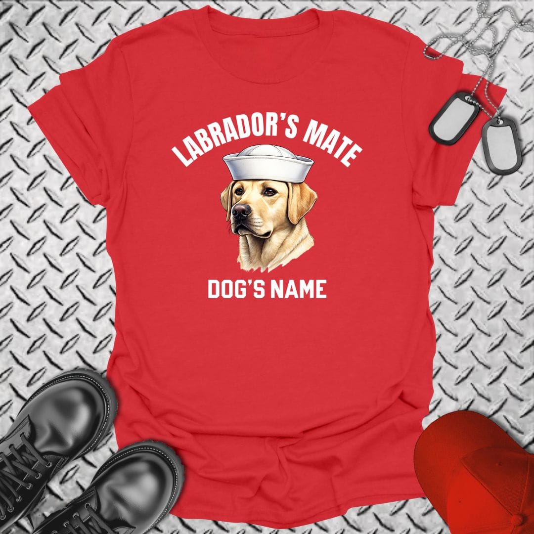 NavyHumor T-Shirt Red / S Labrador's Mate - Yellow