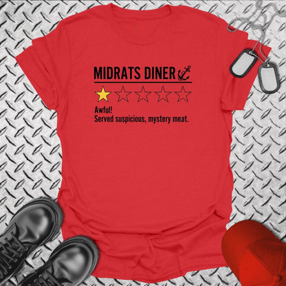 NavyHumor T-Shirt Red / S MIdrats Diner 1-Star Review T-shirt