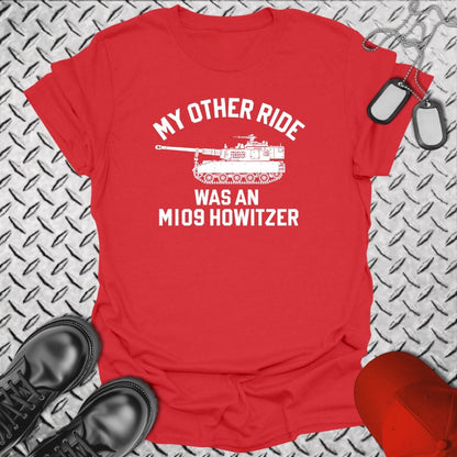 NavyHumor T-Shirt Red / S My Other Ride Was An M109 Howitzer