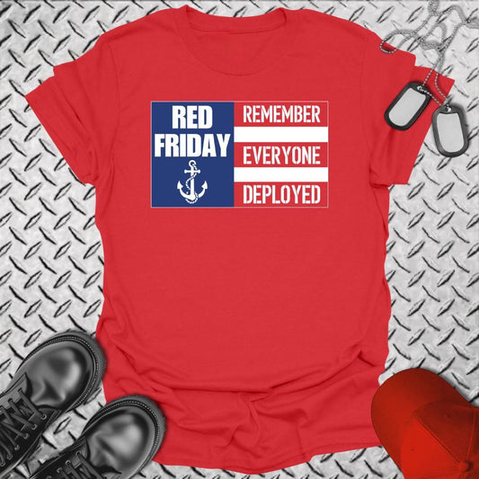 NavyHumor T-Shirt Red / S R.E.D. Friday Flag T-shirt